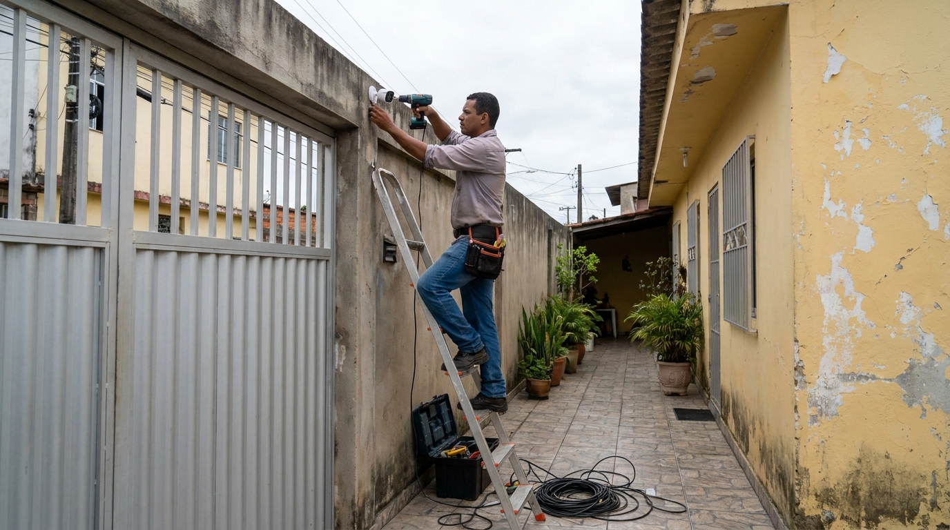 Instalacao de cameras de seguranca profissional em Marília‑SP